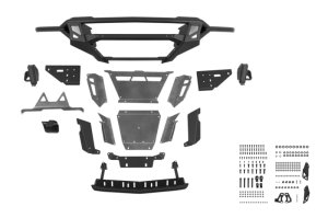 Chevrolet Colorado ZR2 Front Bumper - DV8 Offroad - Tube with Skid Plates - Micro-Texture Black with Gray Accents - `23-`26 Chevrolet Colorado ZR2 Front Bumper - DV8 Offroad - Tube with Skid Plates - Micro-Texture Black with Gray Accents - `23-`26